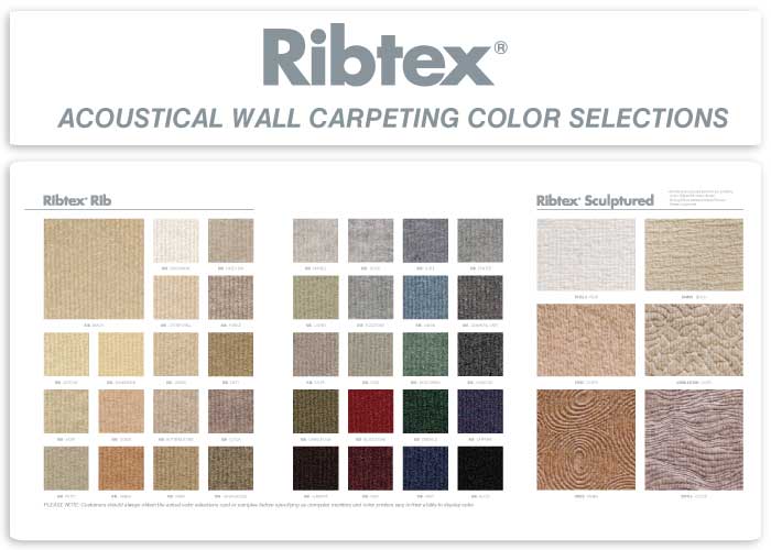 Ribtex Vertical Rib Wall Carpeting Color Selections