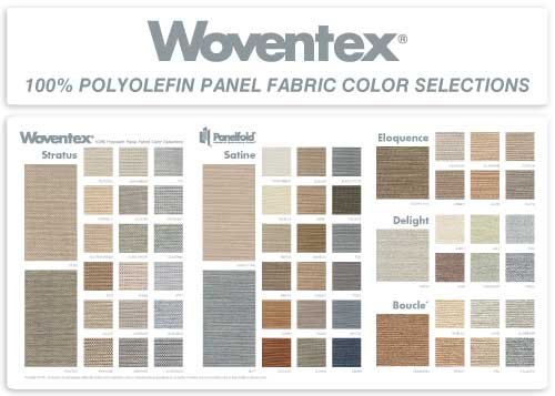 Woventex Panel Fabric Color Selections